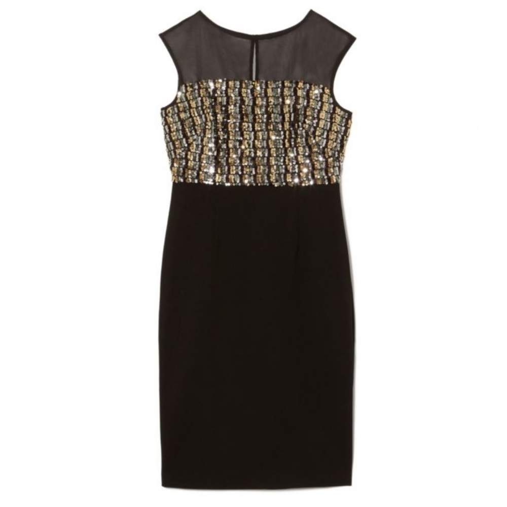 Vince Camuto Sequin-Bodice Dress Size 6 - NWT